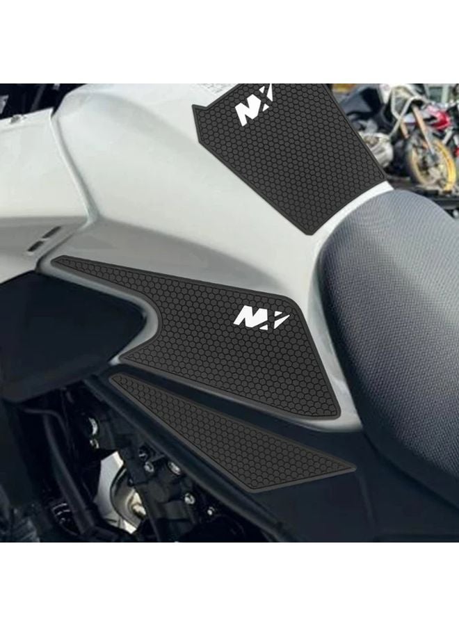 Black Motorcycle Fuel Tank Knee Grip Pad Protector Sticker For NX500 NX400 2023 2024 - Image 3